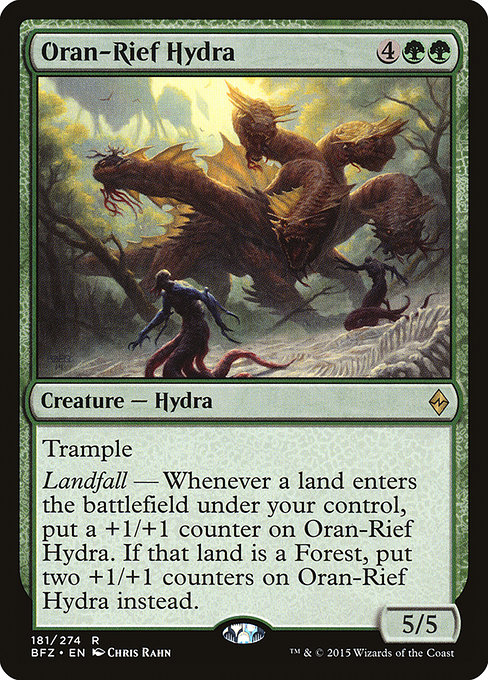 Battle for Zendikar - 181 - Oran-Rief Hydra - Rare - G - Foil