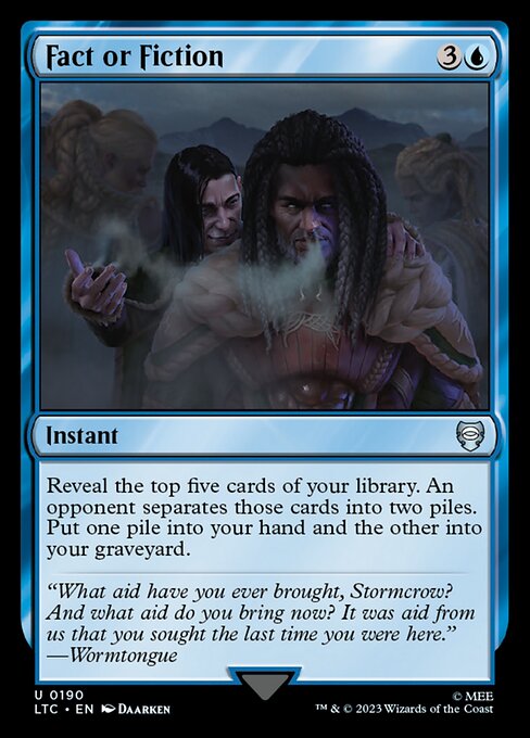 Tales of Middle-earth Commander - 190 - Fact or Fiction - Uncommon - U - Non-foil