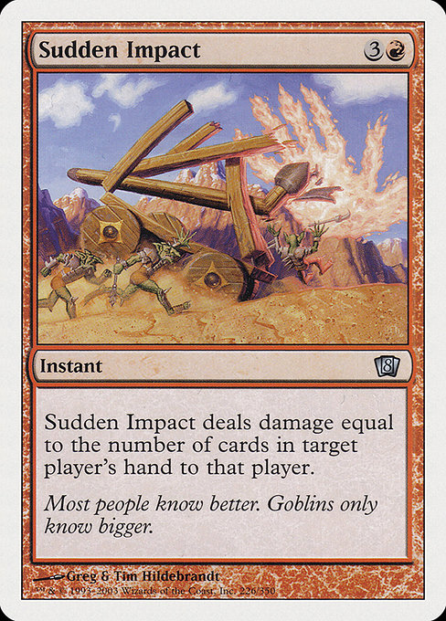 Eighth Edition - 226 - Sudden Impact - Uncommon - R - Non-foil