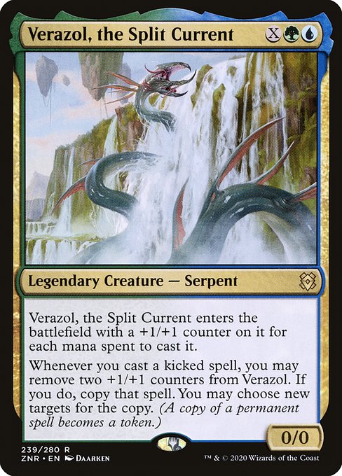 Zendikar Rising - 239 - Verazol, the Split Current - Rare - UG - Non-foil