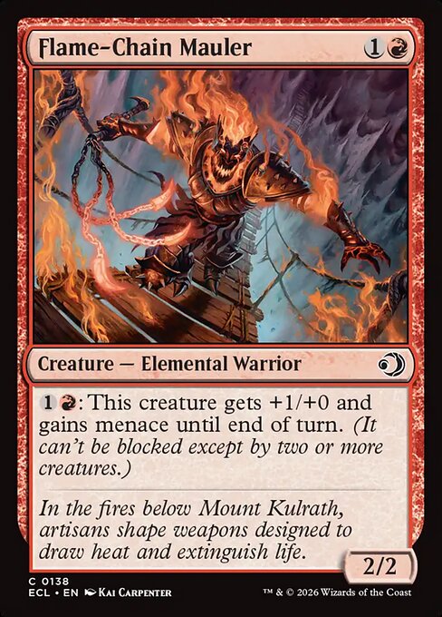Lorwyn Eclipsed - 138 - Flame-Chain Mauler - Common - R - Non-foil