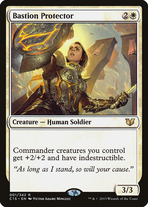 Commander 2015 - 1 - Bastion Protector - Rare - W - Non-foil