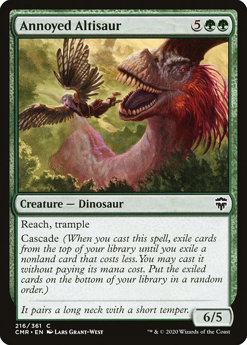 Commander Legends - 216 - Annoyed Altisaur - Common - G - Non-foil