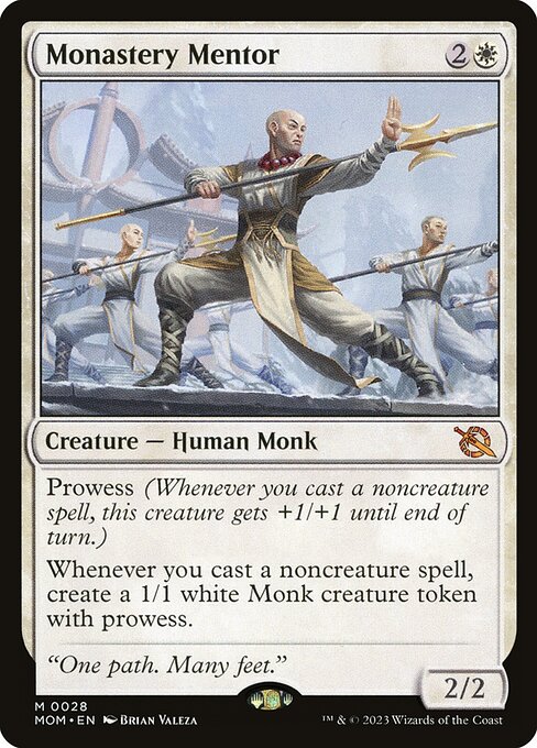March of the Machine - 28 - Monastery Mentor - Mythic - W - Non-foil