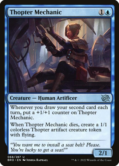 The Brothers' War - 68 - Thopter Mechanic - Uncommon - U - Non-foil