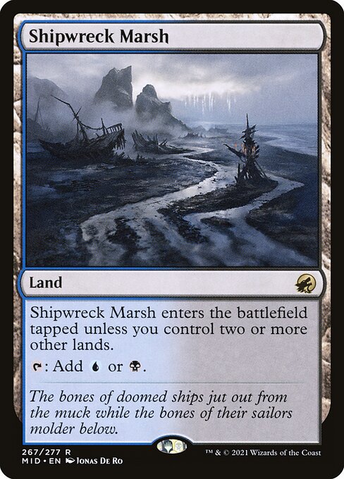 Innistrad: Midnight Hunt - 267 - Shipwreck Marsh - Rare - C - Non-foil