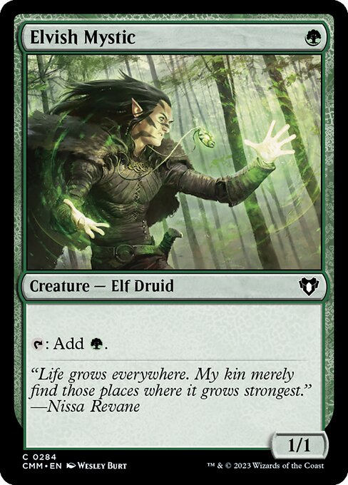 Commander Masters - 284 - Elvish Mystic - Common - G - Non-foil