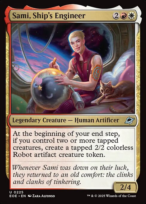 Edge of Eternities - 225 - Sami, Ship's Engineer - Uncommon - WR - Non-foil