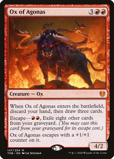 Theros Beyond Death - 147 - Ox of Agonas - Mythic - R - Non-foil