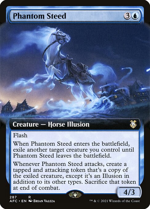 Forgotten Realms Commander - 287 - Phantom Steed - Rare - U - Non-foil
