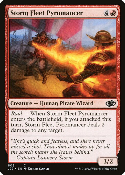 Jumpstart 2022 - 608 - Storm Fleet Pyromancer - Common - R - Non-foil