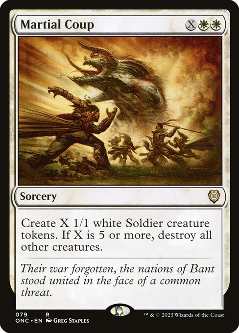 Phyrexia: All Will Be One Commander - 79 - Martial Coup - Rare - W - Non-foil