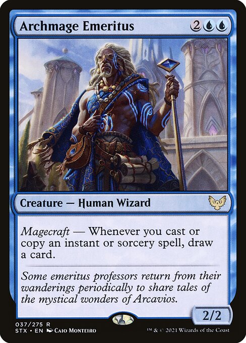 Strixhaven: School of Mages - 37 - Archmage Emeritus - Rare - U - Non-foil
