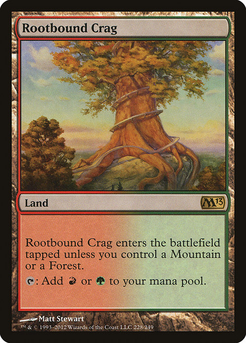 Magic 2013 - 228 - Rootbound Crag - Rare - C - Non-foil