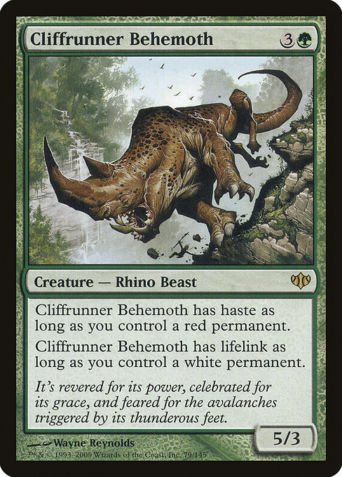 Conflux - 79 - Cliffrunner Behemoth - Rare - G - Non-foil