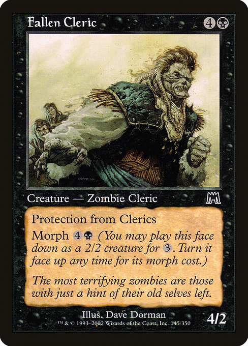 Onslaught - 145 - Fallen Cleric - Common - B - Non-foil