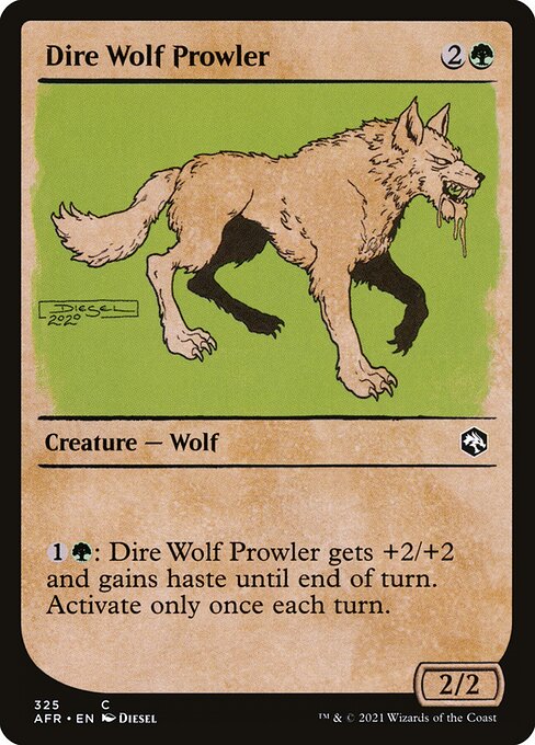 Adventures in the Forgotten Realms - 325 - Dire Wolf Prowler - Common - G - Non-foil
