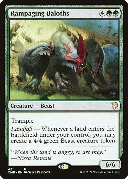 Commander Legends - 431 - Rampaging Baloths - Rare - G - Non-foil