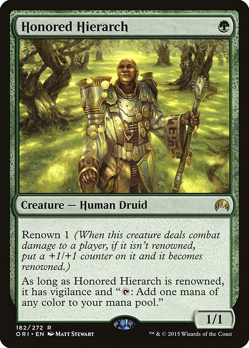 Magic Origins - 182 - Honored Hierarch - Rare - G - Non-foil
