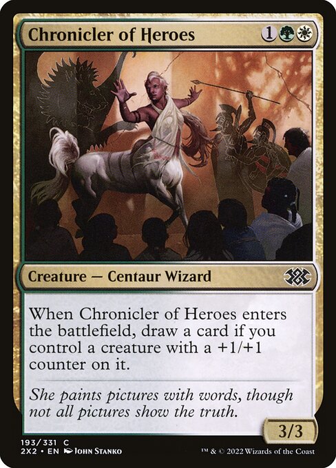 Double Masters 2022 - 193 - Chronicler of Heroes - Common - WG - Non-foil