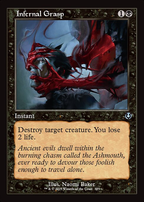 Innistrad Remastered - 385 - Infernal Grasp - Uncommon - B - Non-foil - Promo
