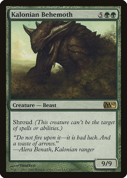 Magic 2010 - 188 - Kalonian Behemoth - Rare - G - Non-foil