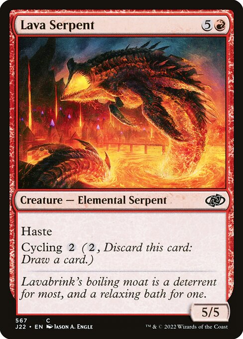 Jumpstart 2022 - 567 - Lava Serpent - Common - R - Non-foil