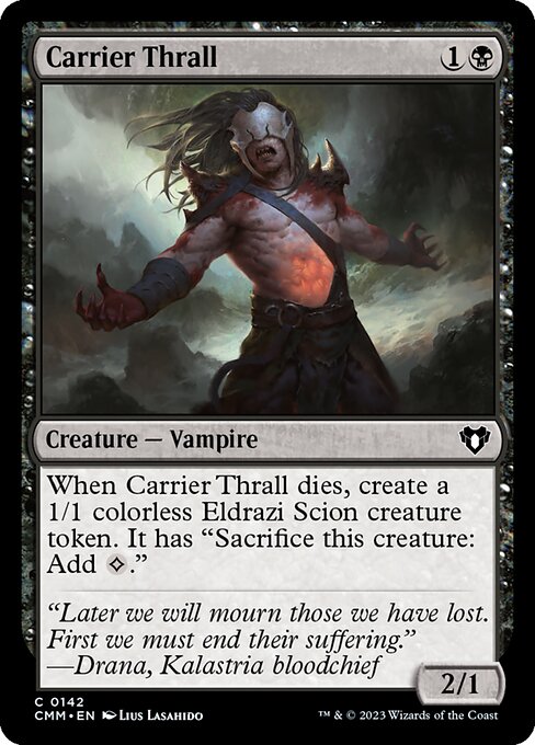 Commander Masters - 142 - Carrier Thrall - Common - B - Non-foil