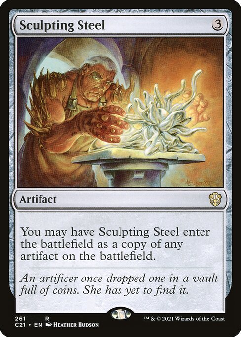 Commander 2021 - 261 - Sculpting Steel - Rare - C - Non-foil