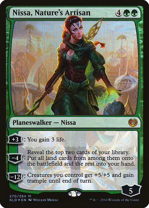 Kaladesh - 270 - Nissa, Nature's Artisan - Mythic - G - Foil