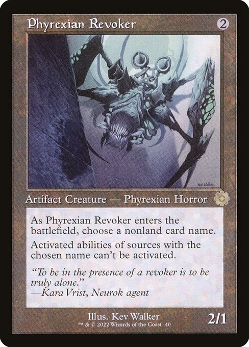 The Brothers' War Retro Artifacts - 40 - Phyrexian Revoker - Rare - C - Foil