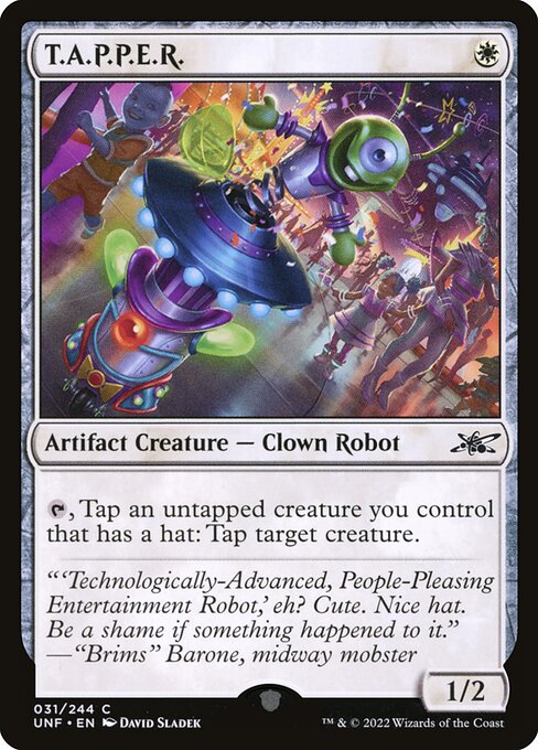 Unfinity - 31 - T.A.P.P.E.R. - Common - W - Foil