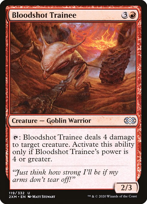 Double Masters - 119 - Bloodshot Trainee - Uncommon - R - Non-foil