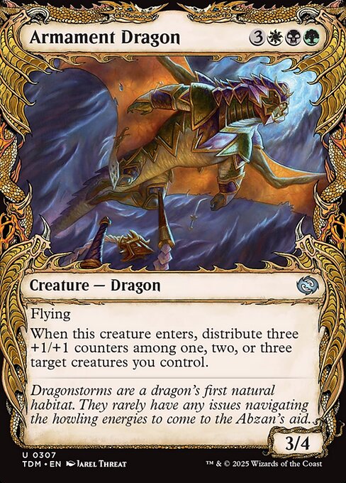 Tarkir: Dragonstorm - 307 - Armament Dragon - Uncommon - Multi - Non-foil