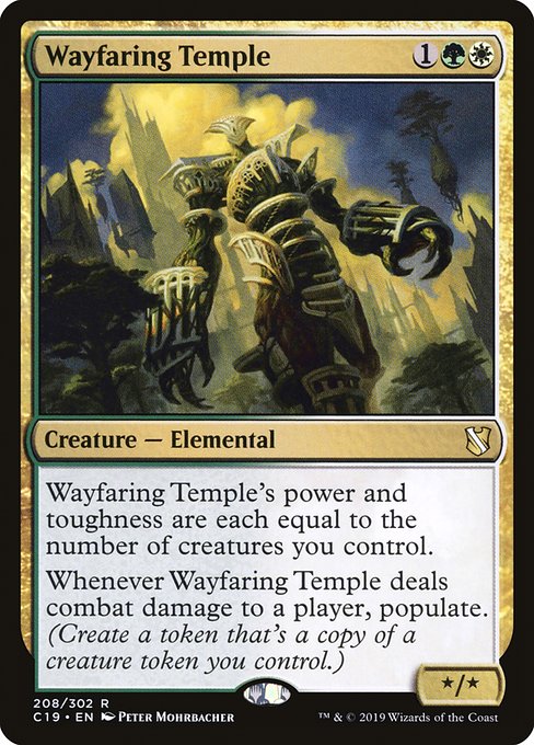 Commander 2019 - 208 - Wayfaring Temple - Rare - WG - Non-foil
