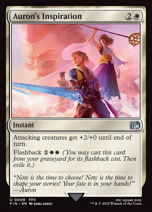 Final Fantasy - 8 - Auron's Inspiration - Uncommon - W - Foil