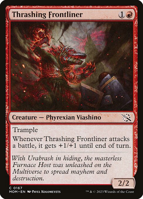 March of the Machine - 167 - Thrashing Frontliner - Common - R - Non-foil