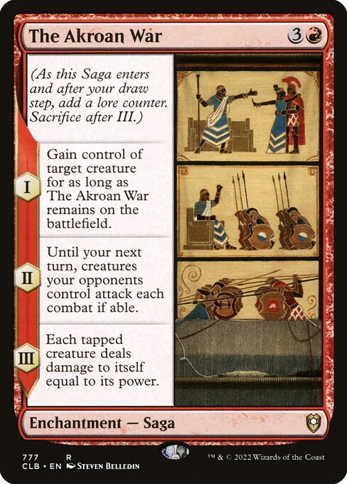 Commander Legends: Battle for Baldur's Gate - 777 - The Akroan War - Rare - R - Non-foil