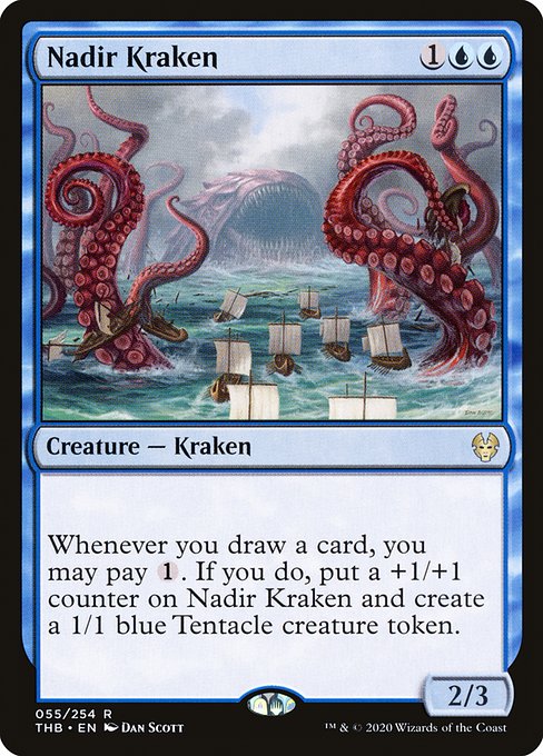 Theros Beyond Death - 55 - Nadir Kraken - Rare - U - Non-foil