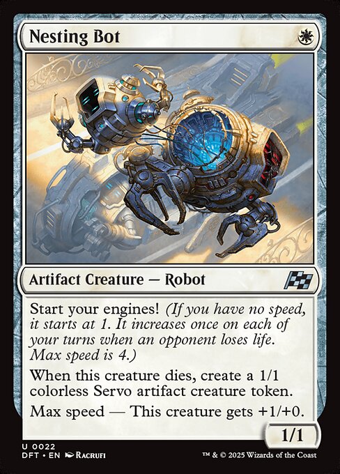 Aetherdrift - 22 - Nesting Bot - Uncommon - W - Non-foil