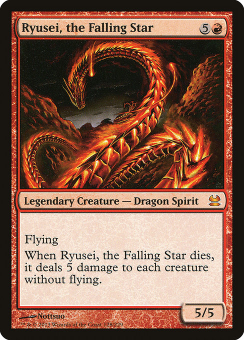 Modern Masters - 128 - Ryusei, the Falling Star - Mythic - R - Non-foil