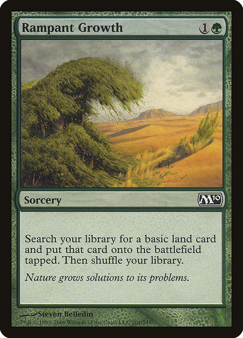 Magic 2010 - 201 - Rampant Growth - Common - G - Non-foil