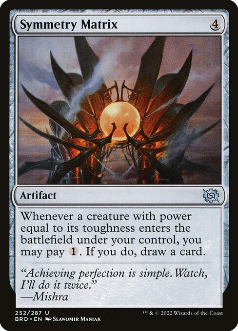 The Brothers' War - 252 - Symmetry Matrix - Uncommon - C - Foil