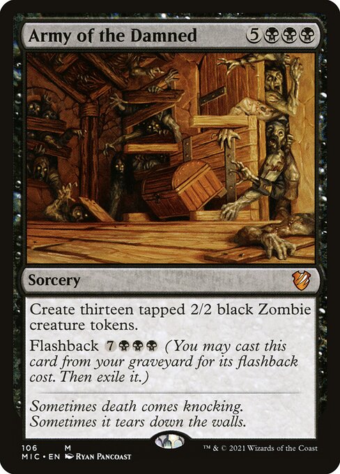 Midnight Hunt Commander - 106 - Army of the Damned - Mythic - B - Non-foil