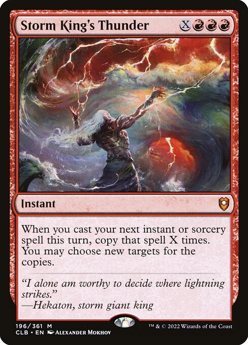 Commander Legends: Battle for Baldur's Gate - 196 - Storm King's Thunder - Mythic - R - Foil