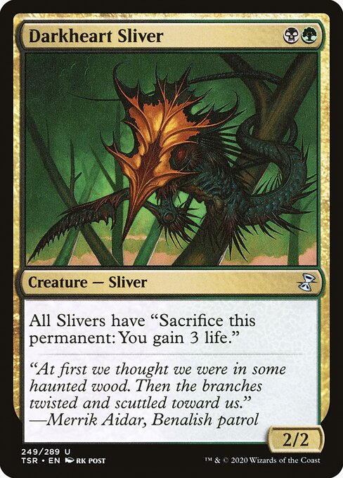 Time Spiral Remastered - 249 - Darkheart Sliver - Uncommon - BG - Non-foil