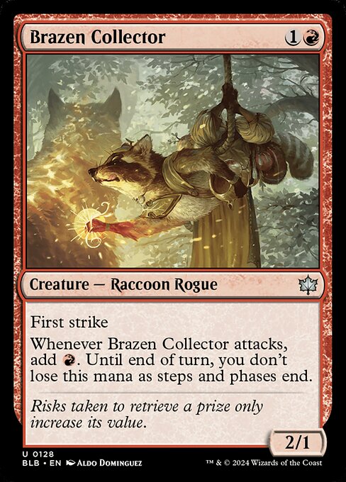 Bloomburrow - 128 - Brazen Collector - Uncommon - R - Foil