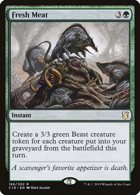 Commander 2019 - 166 - Fresh Meat - Rare - G - Non-foil