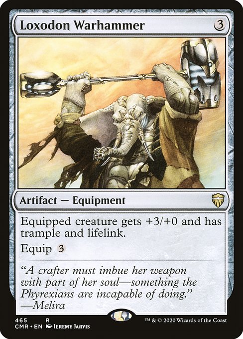 Commander Legends - 465 - Loxodon Warhammer - Rare - C - Non-foil