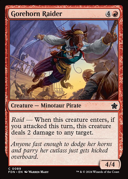 Foundations - 89 - Gorehorn Raider - Common - R - Non-foil